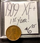 1909 Lincoln Wheat Cent XF+ 1st Year! ENN Coins