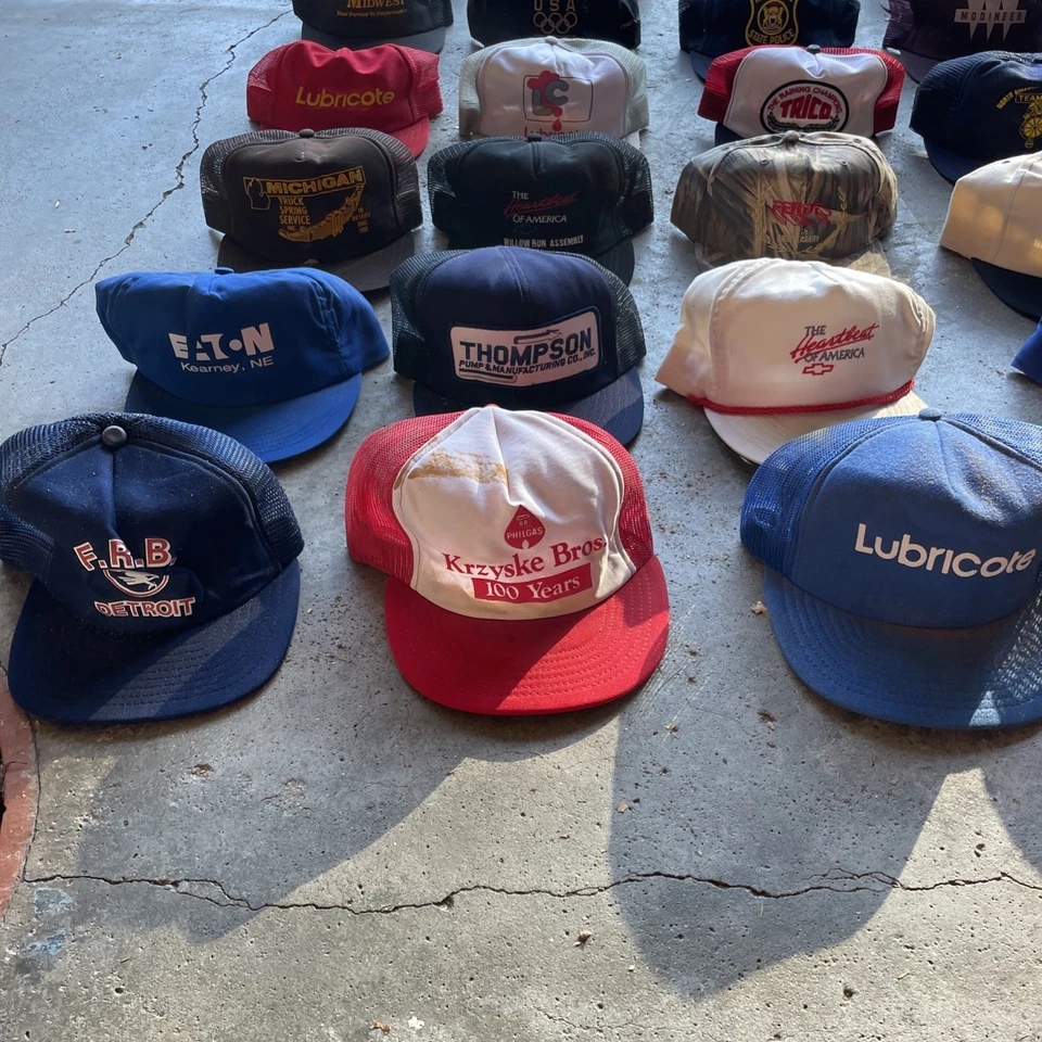 Lote De Colección De 101 Gorra Trucker Gorra Snapback Trucker Todo EE. UU. Hecha Malla Y Algodón Foto 3 de 4