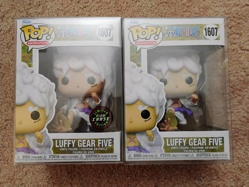 Funko Pop! Animation: One Piece Luffy Gear Five #1607 Glow Chase & Common