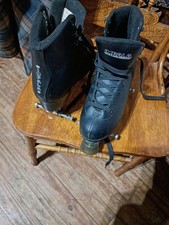 Impala Black Quad Roller Skates Gently Used, Size US Women's 10 Men 8 Fast Ship