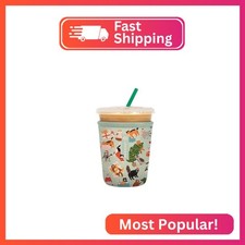 Sok It JavaSok Iced Coffee  Cold Soda Insulated Neoprene Cup Sleeve Meowy Mayh