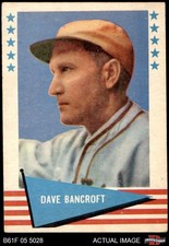 1961 Fleer #7 Dave Bancroft Phillies HOF 5.5 - EX+