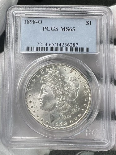 1898-O $1 Morgan Dollar 90% Silver PCGS MS65 US Coin