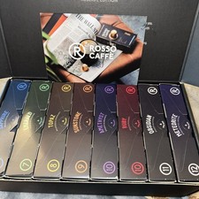 Rosso Caffe Reserve Nespresso Lot Of 80 Flavors 6,7,8 9, 10, 10, 11, 12