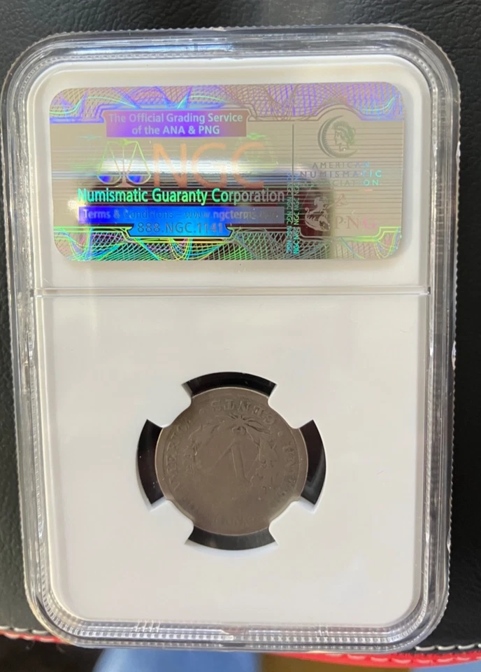 Key Date 1885 Liberty V Nickel NGC Good Details (scratches) - Image 3 of 4