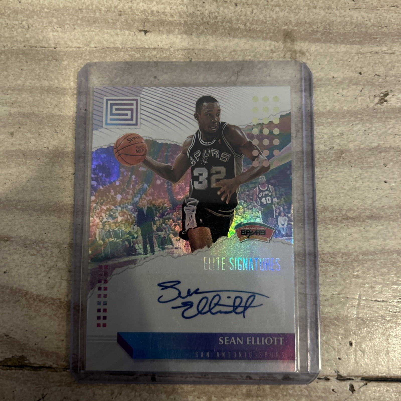 2018-19 Panini Status - Elite Signatures Sean Elliott #ES-SE (AU)