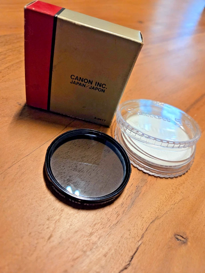 Genuine Canon 55mm Screw In Polarizing Filter PL-L - Image 3 of 4