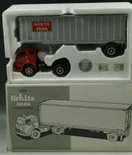 " North Penn Transfer " First Gear 1953 White 3000 Tractor/Trailer (NIB) 19-2010