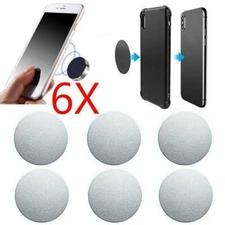 6Pack Metal Plates Sticker Replace For Magnetic Car Mount Magnet Phone Holder