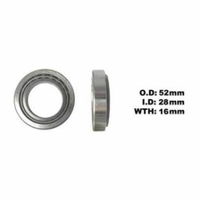 Taper Bearing 28x52x16 Fits Kawasaki ZZR 1100 (ZX1100C) 90-92