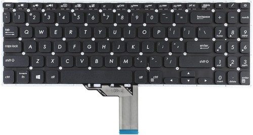 Teclado negro para computadora portátil Asus Vivobook X512 X512FA X512DA X512UA X512UB diseño Reino Unido - Imagen 3 de 6