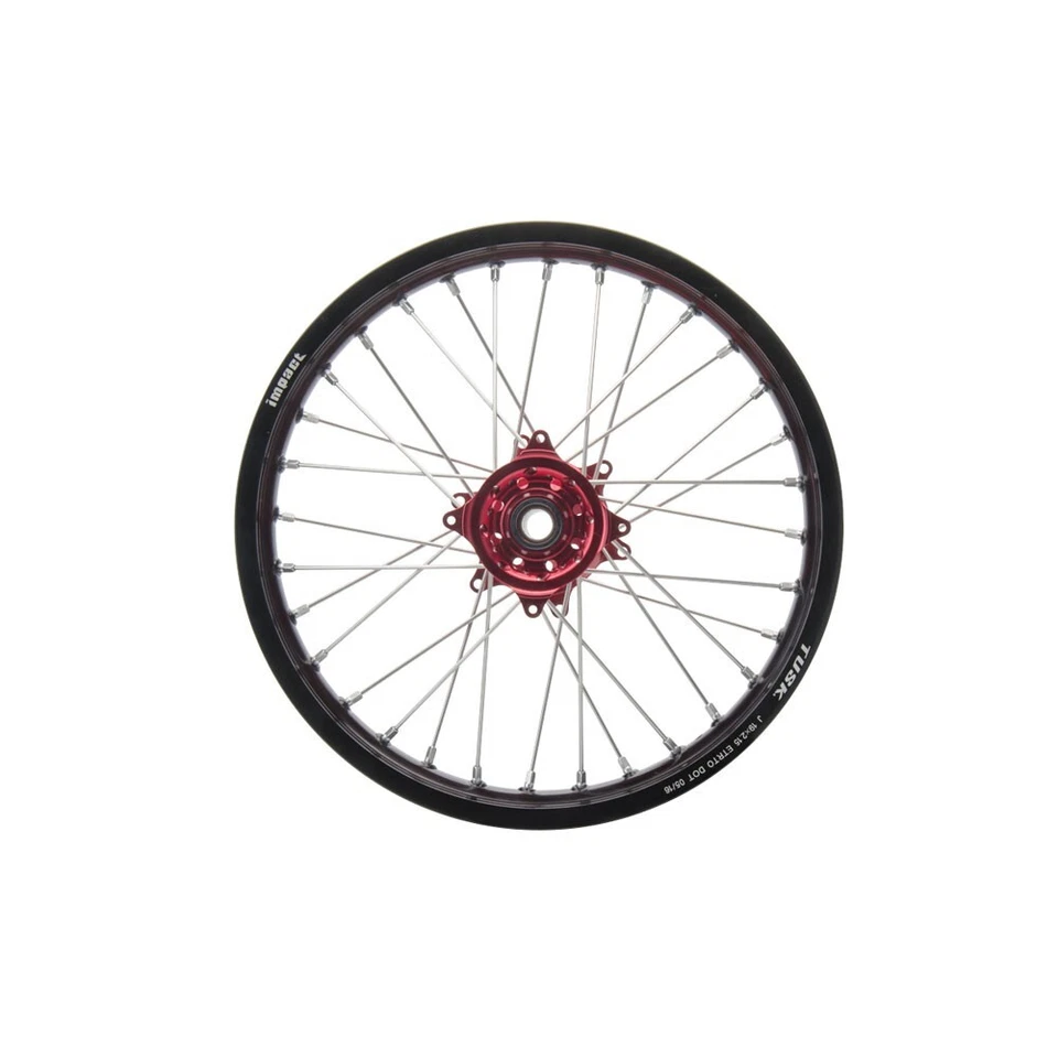 Tusk Impact Complete Wheel -Rear 16 x 1.85 Black Rim/Silver Spoke/Red Hub CRF110 - Imagem 4 de 4