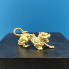 Vintage Creative Pure Brass Wealth Sucking Pixi Pixi Pendant Keychain
