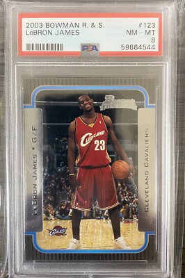 LeBron James Bowman Rookie \u0026 Stars 2003-04 Rookie Card #123 PSA 8 | eBay