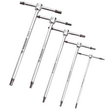 Image of Facom 5 Piece T Handle Hexagon Allen Key Set Metric