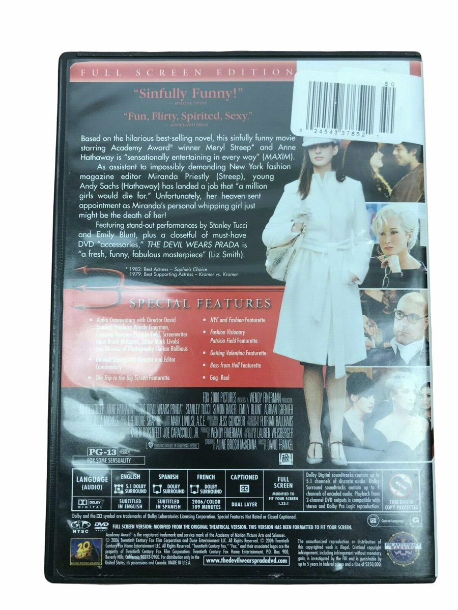 The Devil Wears Prada (DVD, 2006) - Full Screen Edition