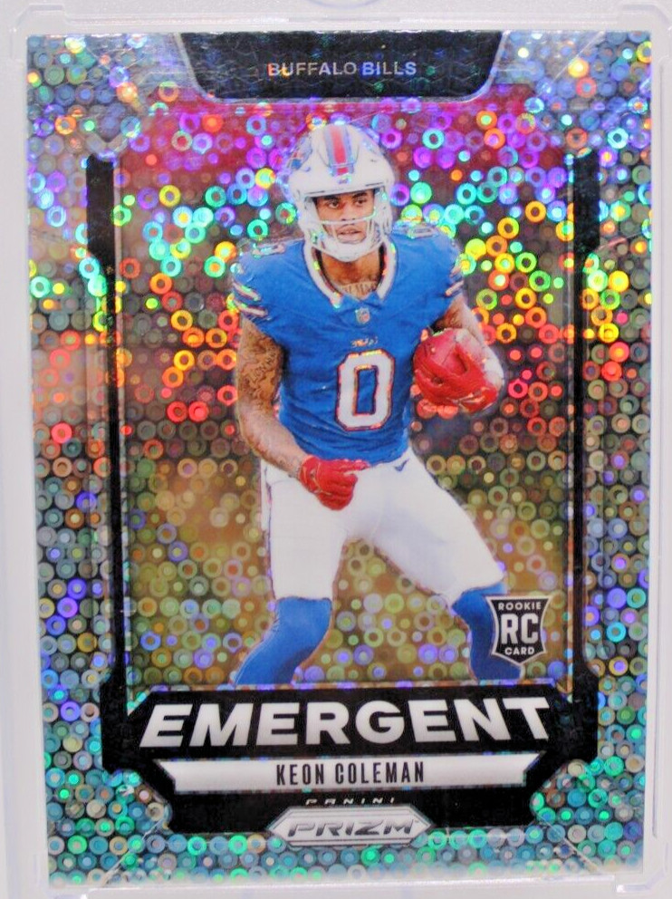 2024 Panini Prizm Keon Coleman Emergent No huddle 🪩 Disco 🪩 #16