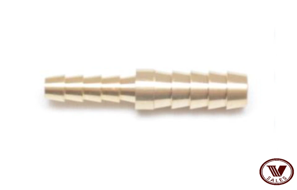 ¡PACK DE 6! Empalmadora de manguera de barra de latón de 1/4" X 1/8" montaje recto 129-4-2 ¡NUEVA! Foto 2 de 4