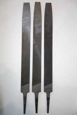 3 x Vintage Eclipse Flat Hand File 12'' Files