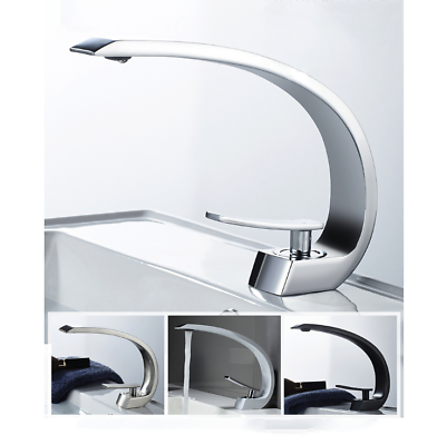 Bathroom Vanity Basin Sink 2 Handles 4 Colors Mixer Deck Mounted Facuet Taps 