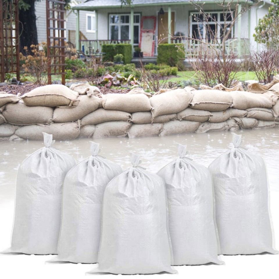 Empty Poly Sandbags Heavy Duty Sand bags for Flooding Flood Water Barrier 10pcs eBay