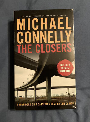 THE CLOSERS by Michael Connelly Audiobook 7 Cassettes Read by Len Cariou NEW
