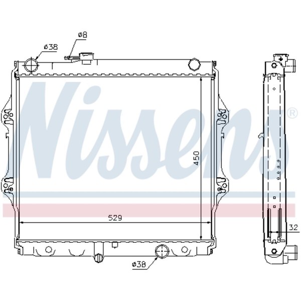 KüHler WasserküHler MotorküHler FüR Toyota Hilux VI Pick-Up N1 2.5 D-4D 4WD-image