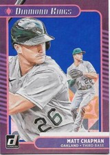 2021 Donruss Baseball MATT CHAPMAN Diamond Kings Holo Blue - ATHLETICS - #11