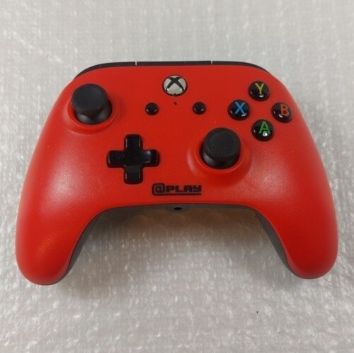 PLAY Controller 1514918-01 Red Wired Xbox One Controller - No USB Cable