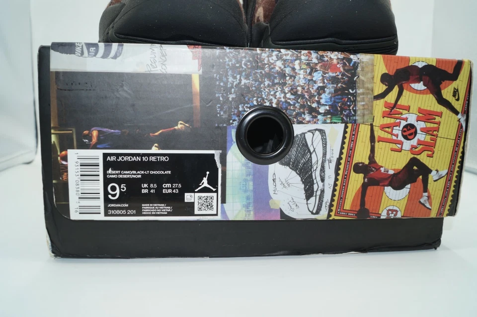 Air Jordan 10 Retro Woodland Camo EU 43 US 9,5 Basketballschuhe 310805-201 - Bild 3 von 4