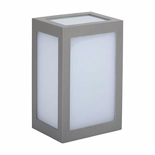 Lampada Applique LED 12W, Wall Light Cube Grigio Bianco Naturale 4000K (z1P)