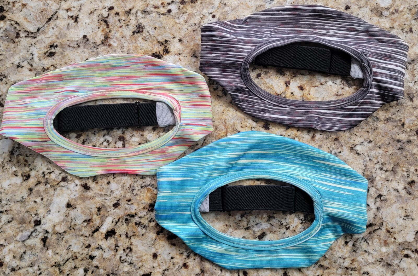 Breathable VR Eye Mask Face Cover with Elastic Sweat Band Home Design Set of 3-image