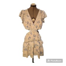 LoveShackFancy Size XL New With Tags Audrina Santa Rosa River Floral Mini Dress