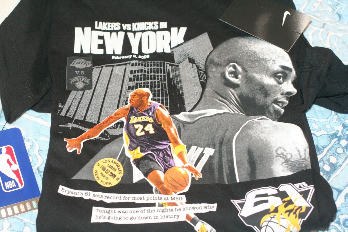 Nike Kobe Bryant 61 Point Dri Fit T-Shirt Size Medium LA Lakers VS