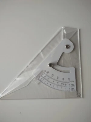 C-THRU Professional Adjustable Triangle 8" MADE IN JAPAN