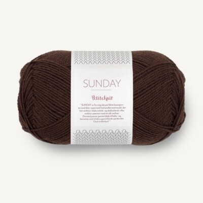 PetiteKnit SUNDAY von SANDNES GARN - CACAO NIBS (3091) - 50 g / ca. 235 m Wolle
