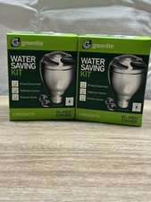 Greenlite Shower Head Water Saving Kit Bathroom Kitchen Aerator 2 Kits