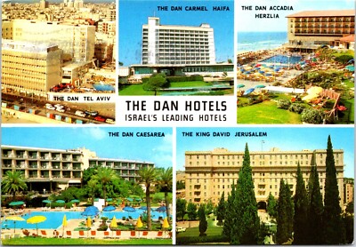 Postcard Dan Carmel Accadia Caesarea King David Hotel Israel B121 | eBay