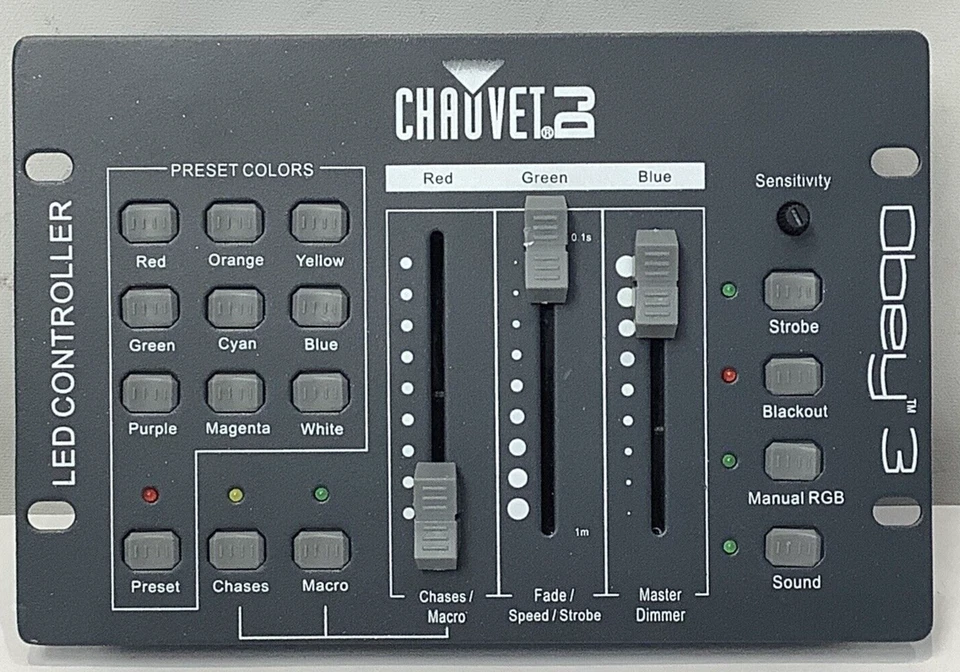 Chauvet DJ Obey 3 Compact DMX RGB Lighting Controller 3-Channel - Image 3 of 4
