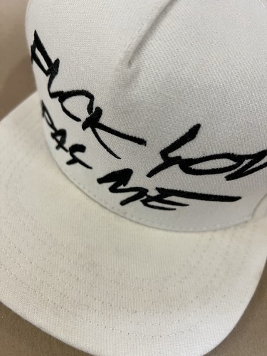 FW11 Supreme Futura You Pay Me Hat Cap Snapback White 2011 Deadstock - Picture 11 of 11