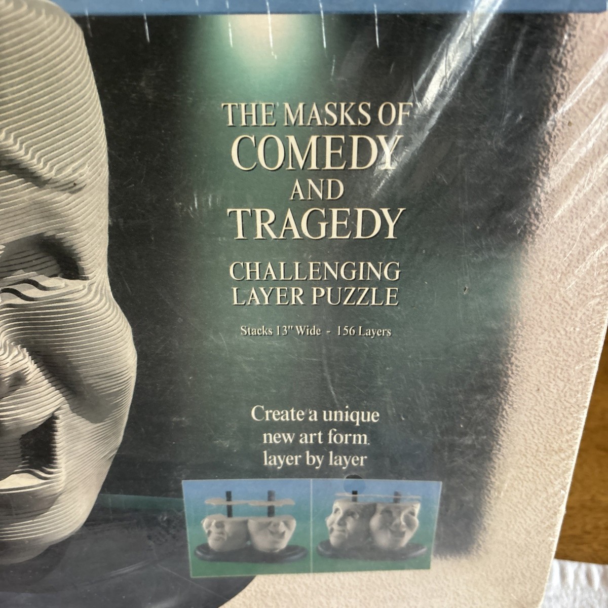 3D Sculpture Layer Puzzle The Masks of Comedy and Tragedy 1995