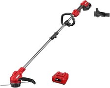 SKIL PWR CORE 20 Cordless String Trimmer, 20V Battery, Red/Black, LT4881-10