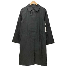 Margaret Howell Womens Coat JPN 2 Black Cotton Nylon UK British Heritage Auth