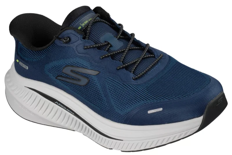 NEW MENS SKECHERS SLIP INS GO WALK MAX CUSHIONING ARCH FIT JUSTIN Navy MESH