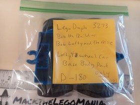 Lego Duplo 3273 Lofty 4 Wheel Blue Car Base Part Only Bob the Builder