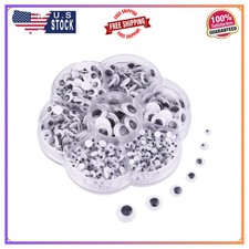 700 Pieces Mixed Self Adhesive Wiggle Googly Eyes DIY Craft Scrapbooking Asso...