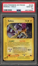 Pokemon Raikou Skyridge Holo Rare #H26 PSA 10 Gem Mint on eBay