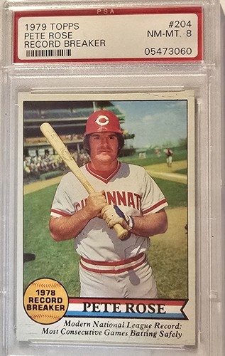 1979 Topps #204 Pete Rose PSA NM-Mint 8 (A)