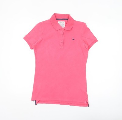 Jack Wills Basic-Polo Damen UK-Größe 10 rosa