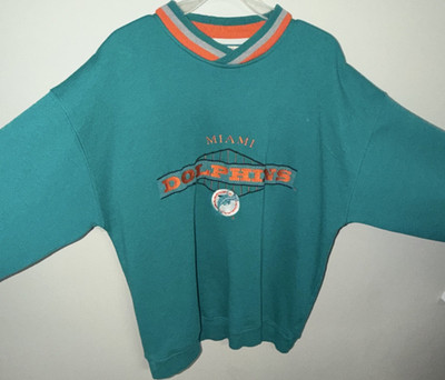 NFL Miami Dolphins Starter 製スウェット 刺繍ロゴ Vintage Starter Miami Dolphins NFL Classic Sweatshirt Embroidered